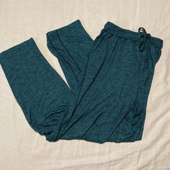 Kensie Teal Track Pants | Wide Leg | Loungewear - Picture 1 of 13